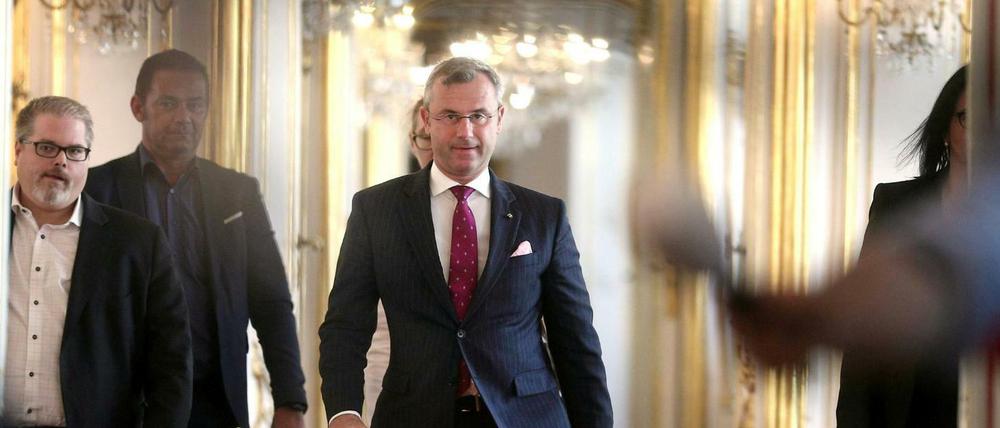 Norbert Hofer, der designierte FPÖ-Vorsitzende nach dem Rücktritt von Heinz-Christian Strache