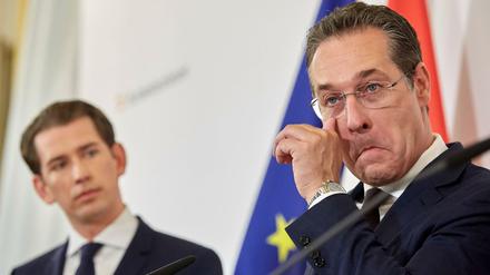 Österreichs Bundeskanzler Sebastian Kurz (ÖVP), und der damalige Vizekanzler Heinz-Christian Strache auf einem Archivbild.