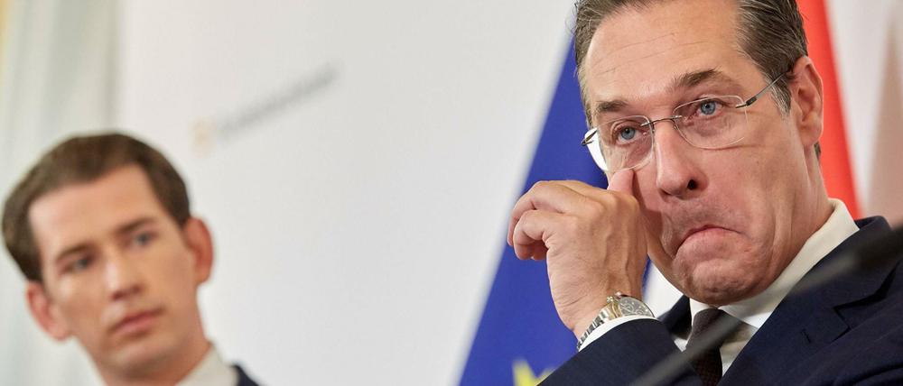Österreichs Bundeskanzler Sebastian Kurz (ÖVP), und der damalige Vizekanzler Heinz-Christian Strache auf einem Archivbild.