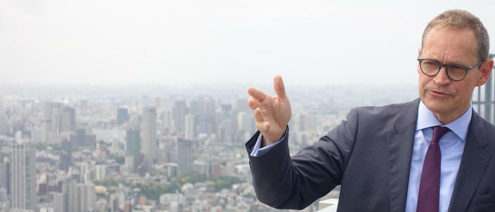 Berlins Regierender Bürgermeister Michael Müller beim Besuch in Tokio.