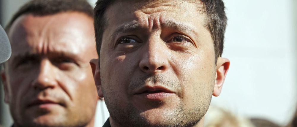 Wahlsieger Wolodymyr Selenski soll am Montag offiziell in sein Amt eingeführt werden.