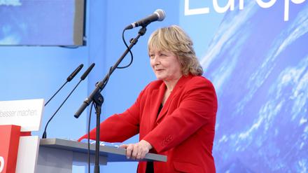 Wahlkampfauftritt. Seit fast 30 Jahren macht Sylvia-Yvonne Kaufmann Europapolitik, hier auf einer SPD-Wahlveranstaltung 2014.