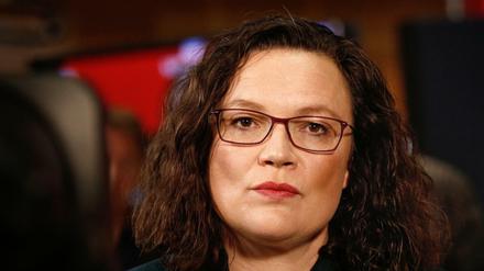 Andrea Nahles, Bundesvorsitzende der SPD, ist in ihrer Partei zunehmend umstritten.