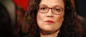 Andrea Nahles, Bundesvorsitzende der SPD, ist in ihrer Partei zunehmend umstritten.