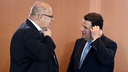 Sind sich uneins über die Auswirkungen des EuGH-Urteils: Wirtschaftsminister Peter Altmaier (l.) und Arbeitsminister Hubertus Heil.