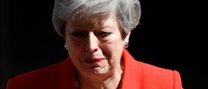 Theresa May bei ihrem Rücktrittsstatement am 24. Mai.