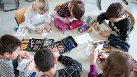 Schüler einer Privatschule in Stuttgart 