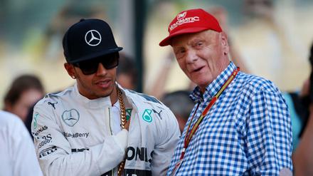 Weltmeister Lewis Hamilton hatte ein besonders enges Verhältnis zu Lauda. 