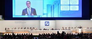 Nur rund ein Drittel des Kapitals war in der Festhalle in Frankfurt (Main) vertreten