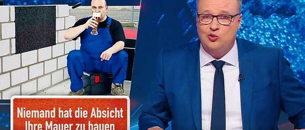 Mit der „heute-show“ holt Oliver Welke (gr. Foto) durchschnittlich 4,26 Millionen Zuschauer ab.