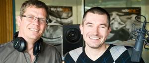 Stefan Rupp (re.) und Christoph Azone moderieren am 7. Juni zum letzten Mal gemeinsam die Sendung "Der schöne Morgen"