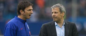 Der Mann an seiner Seite. Harald Gämperle (links) war schon einmal unter Lucien Favre Co-Trainer bei Hertha BSC.