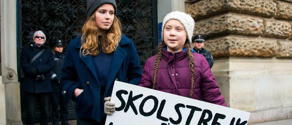 Die Klimaaktivistinnen Greta Thunberg und Luisa Neubauer.
