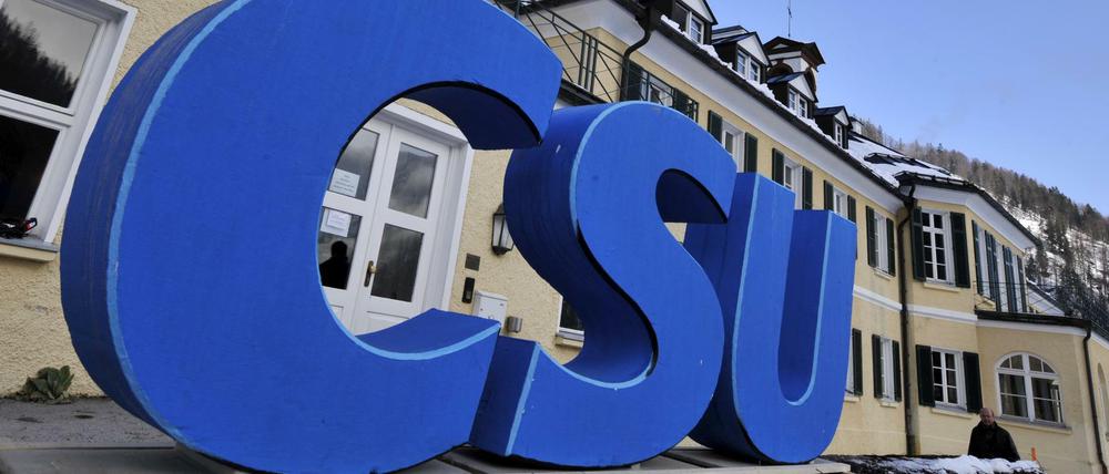 Das blaue Logo der Christlich Sozialen Union (CSU)