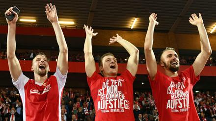 Jubel nach dem Aufstieg von Union