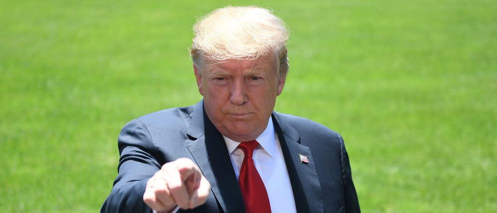 Warnung an den Iran: US-Präsident Donald Trump