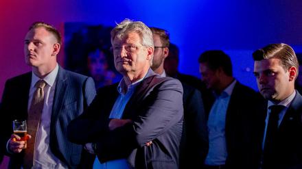 Jörg Meuthen, AfD-Spitzenkandidat, bei einer Wahlparty seiner Partei