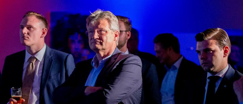 Jörg Meuthen, AfD-Spitzenkandidat, bei einer Wahlparty seiner Partei