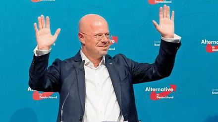 Deutlich vorn. Andreas Kalbitz, Landesvorsitzender der AfD in Brandenburg, hat mit seiner Partei wohl Stimmen als jede andere geholt. 