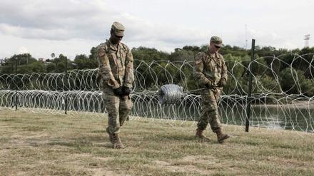 US-Soldaten in Texas an der Grenze zu Mexiko