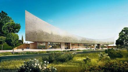Repräsentativ. Der Entwurf des Neubaus für die Nationalbibliothek stammt vom Schweizer Büro Herzog + de Meuron.