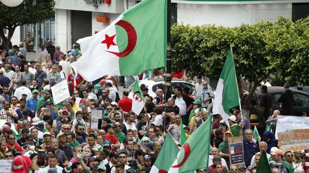 In Algerien kommt es seit Wochen zu Massenprotesten.