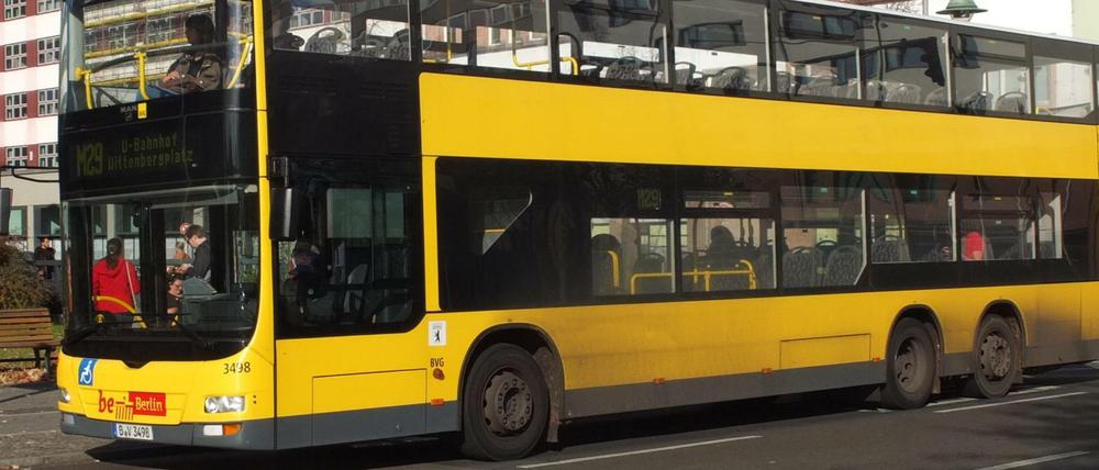 Die BVG-Bus Linie M29.