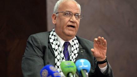 Saeb Erekat, Generalsekretär der Palästinensischen Befreiungsorganisation PLO.