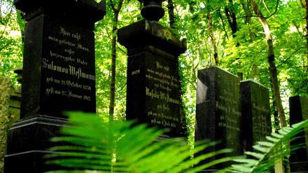 Gräber auf dem Jüdischen Friedhof Weißensee. 