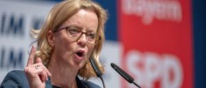 Die Chefin der SPD in Bayern Natascha Kohnen.