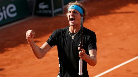 Geschafft. Alexander Zverev steht im Viertelfinale der French Open.