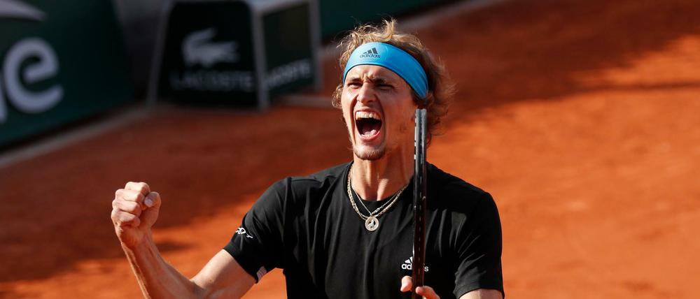 Geschafft. Alexander Zverev steht im Viertelfinale der French Open.