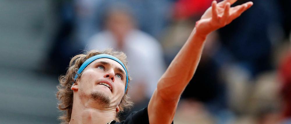 Fokussiert. In der zweiten Runde hatte Alexander Zverev keine Mühe.