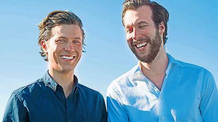 Die Gründer von "DrSmile" Jens Urbaniak (l.) und Christopher von Wedemeyer.