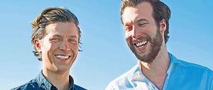 Die Gründer von "DrSmile" Jens Urbaniak (l.) und Christopher von Wedemeyer.