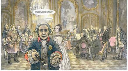 Von Frankreich inspiriert. Friedrich II lädt zum Flötenspiel.