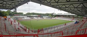 Das Fußball-Stadion "An der Alten Försterei" des 1.FC Union Berlin in Köpenick.