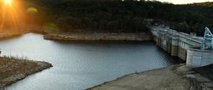 Ebbe im Staudamm nahe Sydney.