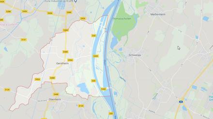 Das Unglück ereignete sich nahe der Stadt Gerstheim. 