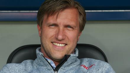 Hat gut lachen. Markus Krösche wird neuer Sportdirektor von RB Leipzig.