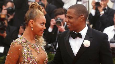 Rapper-Milliardär Jay-Z zusammen mit seiner Frau Beyonce.
