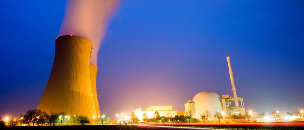 Das Kernkraftwerk Grohnde in der Gemeinde Emmerthal im Landkreis Hameln-Pyrmont (Niedersachsen).