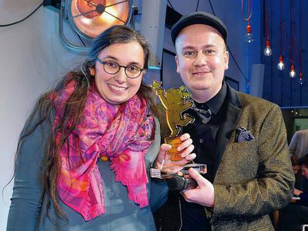 Noch nicht aufgeflogen: Historikerin Marie Sophie Hingst bei der Verleihung des „Goldenen Bloggers 2017“.