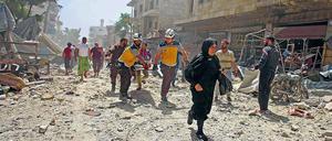 In der Region Idlib sind bei Kämpfen in den vergangenen Wochen 250 Menschen gestorben, Hunderttausende sind auf der Flucht.
