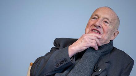 Georg Baselitz bei der Ausstellungseröffnung in der Fondation Beyeler im Januar 2018.