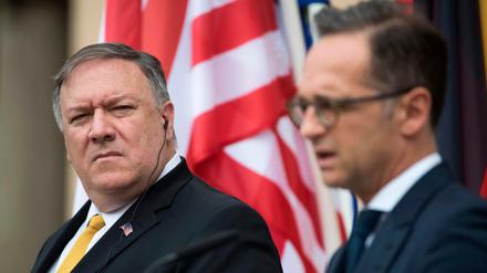 US-Außenminister Mike Pompeo (l.) und sein deutscher Amtskollege bemühen sich, die Verbundenheit beider Länder zu betonen.