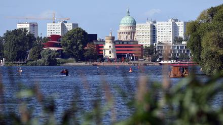 Blick über den Tiefen See nach Potsdam 