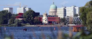 Blick über den Tiefen See nach Potsdam 