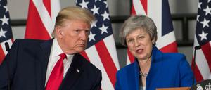 US-Präsident Trump und die britische Premierministerin May am Dienstag in London.