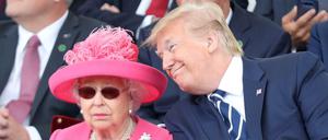 Unter Staatschefs: Königin Elizabeth II. und US-Präsident Donald Trump bei der Gedenkfeier zum D-Day in Portsmouth.